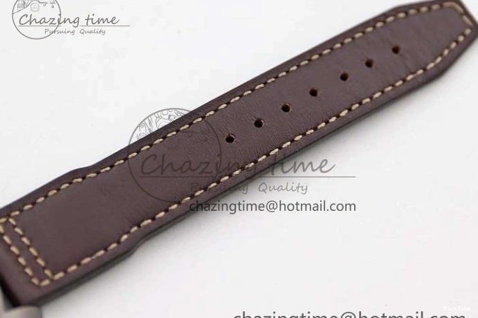 MIROTIME 0315 Mark XVIII IW327006 Titanium M+F 1:1 Best Edition Black Dial on Brown Leather Strap A Efficient 7052